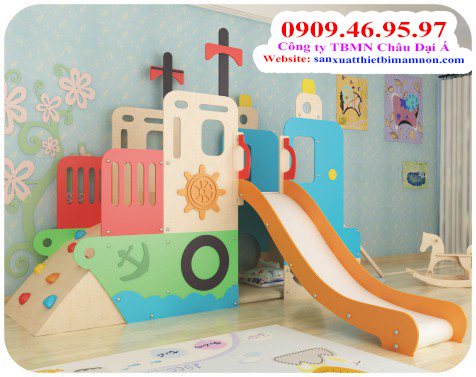 Thi công cầu trượt gỗ tự nhiên Châu Đại Á