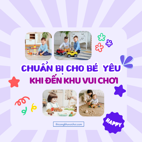Chuẩn bị cho bé yêu đến khi đến khu vui chơi