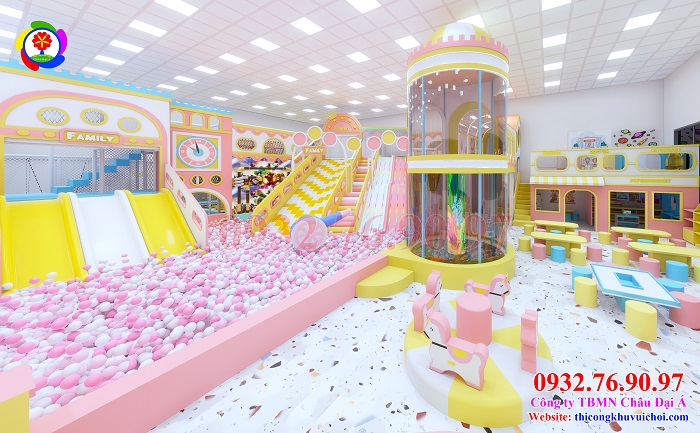 Phối cảnh thiết kế Family Premium Kidsplay Long An
