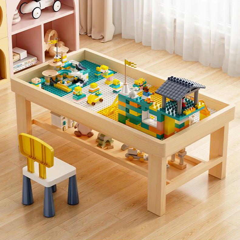 bàn lego khu vui chơi đa năng kết hợp giáo dục STEM cho trẻ