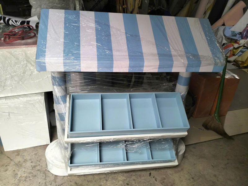 Kệ Siêu Thị Có Mái Che Khu Vui Chơi gỗ MDF 15li Châu Đại Á
