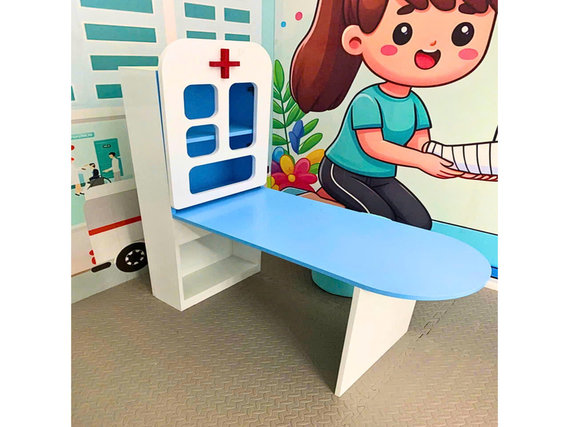 Bàn Bác Sĩ Khu Vui Chơi gỗ MDF 15li thiết kế chuyên nghiệp Châu Đại Á