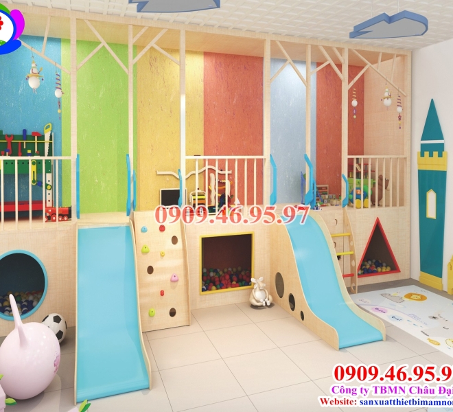 CẨU TRƯỢT GỖ CHO BÉ | Châu Đại Á