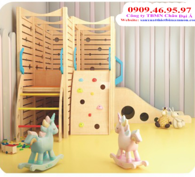 CẨU TRƯỢT GỖ CHO BÉ | Châu Đại Á