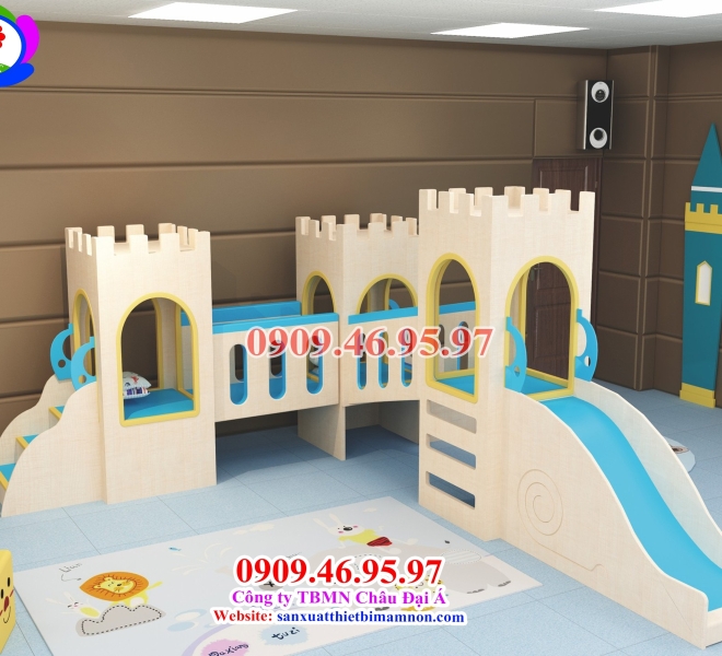 CẨU TRƯỢT GỖ CHO BÉ | Châu Đại Á