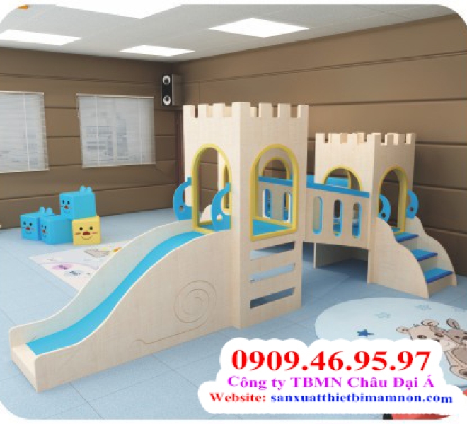 CẨU TRƯỢT GỖ CHO BÉ | Châu Đại Á