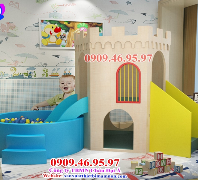 CẨU TRƯỢT GỖ CHO BÉ | Châu Đại Á