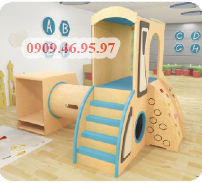 CẨU TRƯỢT GỖ CHO BÉ | Châu Đại Á
