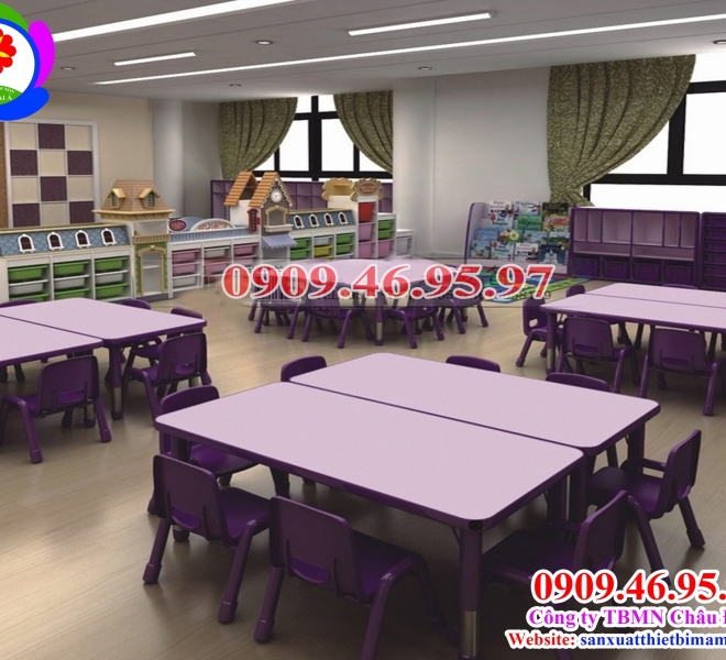 Bàn Ghế Gỗ Của Bé | Châu Đại Á