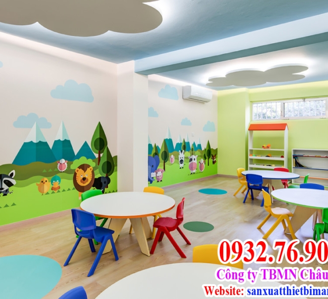 NỘI THẤT TRƯỜNG MẦM NON ĐẸP