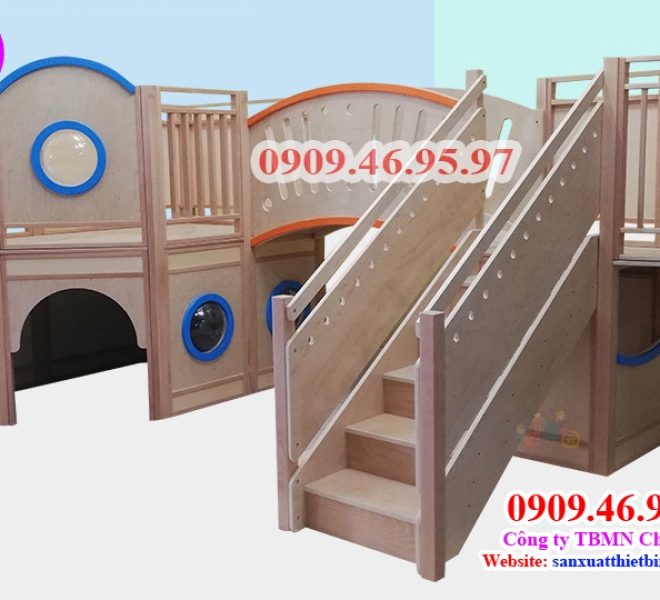 CẨU TRƯỢT GỖ CHO BÉ | Châu Đại Á