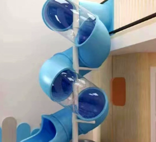 Máng Xoắn Ống 2 Xoắn Cao 2m8 Nhập Khẩu Cho Khu Vui Chơi