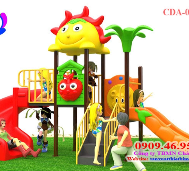 Cầu Trượt Liên Hoàn Nhập Khẩu Mái Mặt Trời | Châu Đại Á