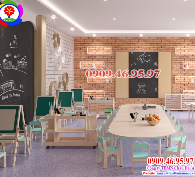 Bàn Ghế Gỗ Của Bé | Châu Đại Á