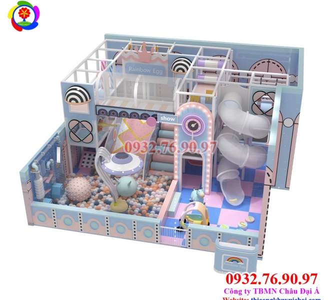 NHÀ BANH LIÊN HOÀN TRẺ EM 80m2 | Châu Đại Á