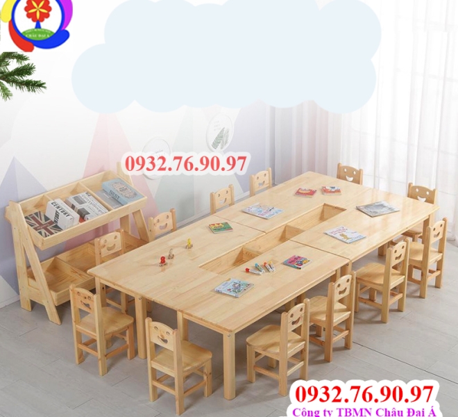 Bàn Ghế Gỗ Của Bé | Châu Đại Á