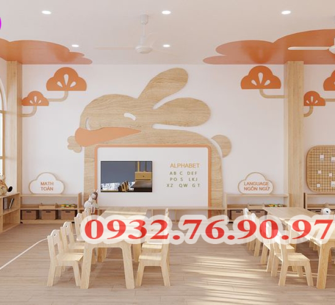 10 MẪU THIẾT KẾ NỘI THẤT TRƯỜNG MẦM NON ĐẸP