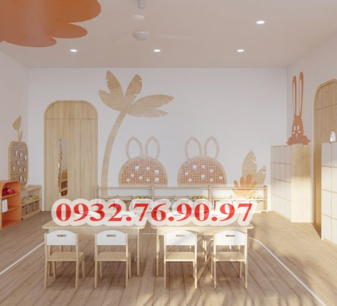 10 MẪU THIẾT KẾ NỘI THẤT TRƯỜNG MẦM NON ĐẸP