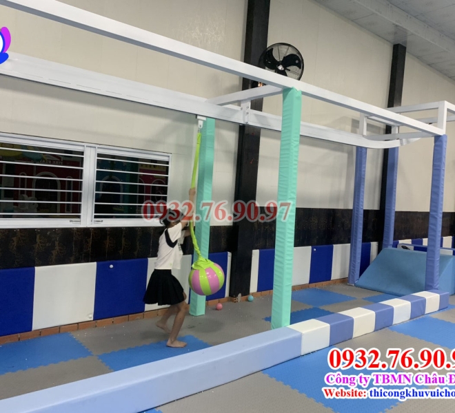 TRÒ CHƠI ZIPLINE TRONG KHU VUI CHƠI TRẺ EM | Châu Đại Á thiết kế 