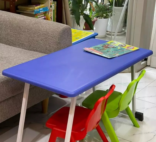 Bàn Nhựa Mầm Non Chân Gập 2 Lớp | Châu Đại Á