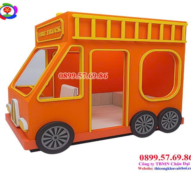 Xe Mô Hình Cứu Hỏa Khu Vui Chơi | Châu Đại Á